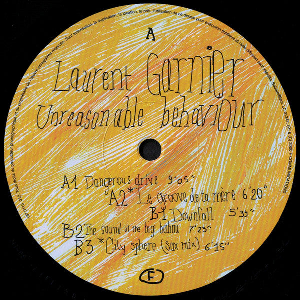 Laurent Garnier : Unreasonable Behaviour (2xLP, Album, RE)