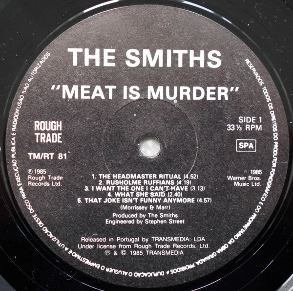 The Smiths : Meat Is Murder (LP, Album)