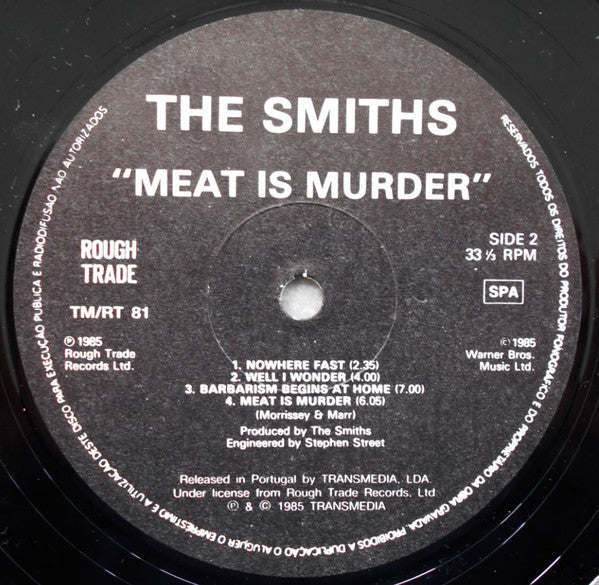 The Smiths : Meat Is Murder (LP, Album)