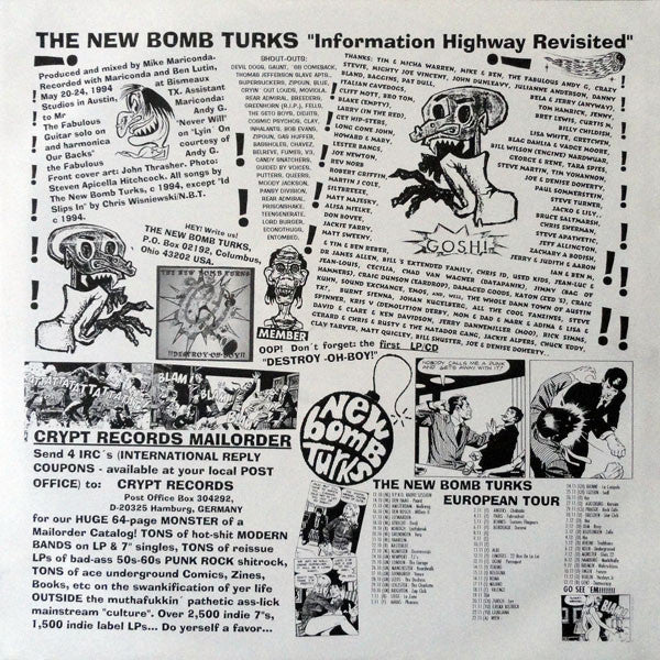 The New Bomb Turks : Information Highway Revisited (LP, Album)