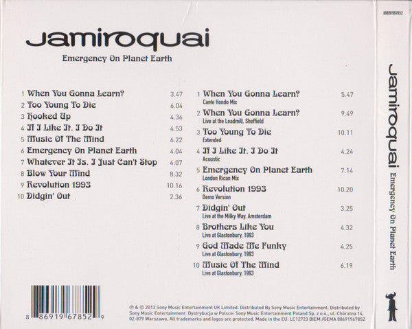 Jamiroquai : Emergency On Planet Earth (CD, Album, RM + CD, Comp)