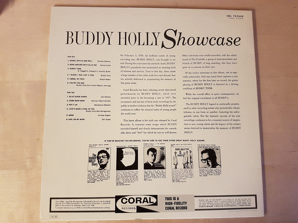 Buddy Holly : Showcase (LP, Album, RE)