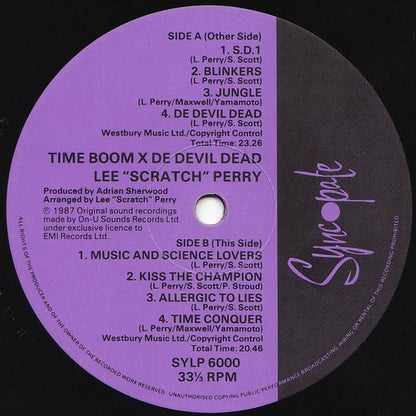 Lee Perry + Dub Syndicate : Time Boom X De Devil Dead (LP, Album, Pur)