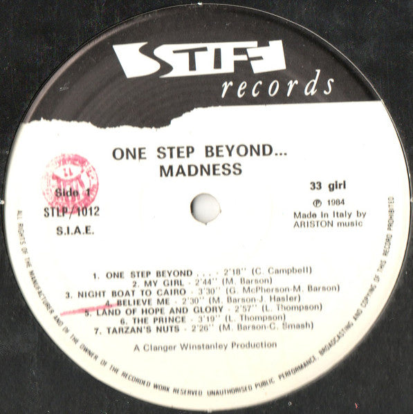 Madness : One Step Beyond... (LP, Album, RE)
