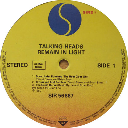 Talking Heads : Remain In Light (LP, Album, RE)