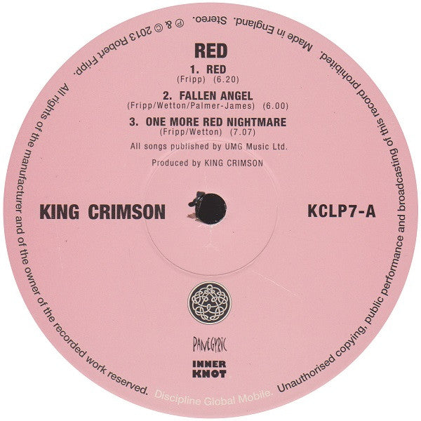 King Crimson : Red (LP, Album, RE, 200)