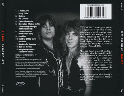 Ozzy Osbourne : Randy Rhoads Tribute (CD, Album, RE, RM)