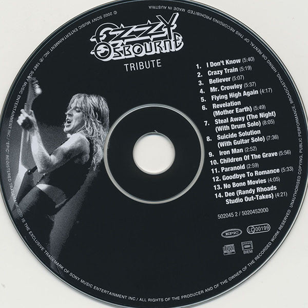 Ozzy Osbourne : Randy Rhoads Tribute (CD, Album, RE, RM)