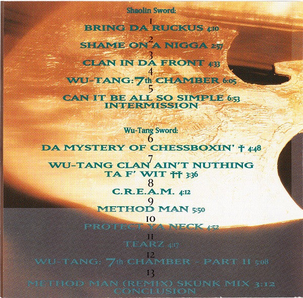 Wu-Tang Clan : Enter The Wu-Tang (36 Chambers) (CD, Album, RE)