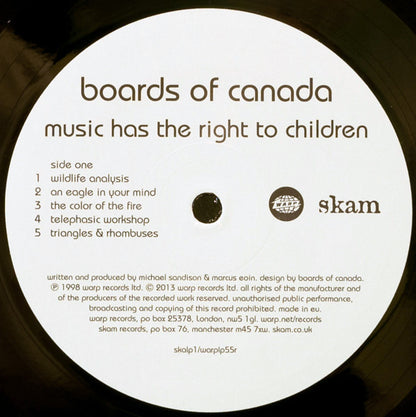 Boards Of Canada : Music Has The Right To Children (2xLP, Album, RE, RP)