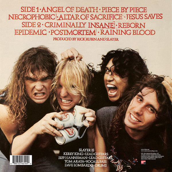 Slayer : Reign In Blood (LP, Album, RE, RM, 180)