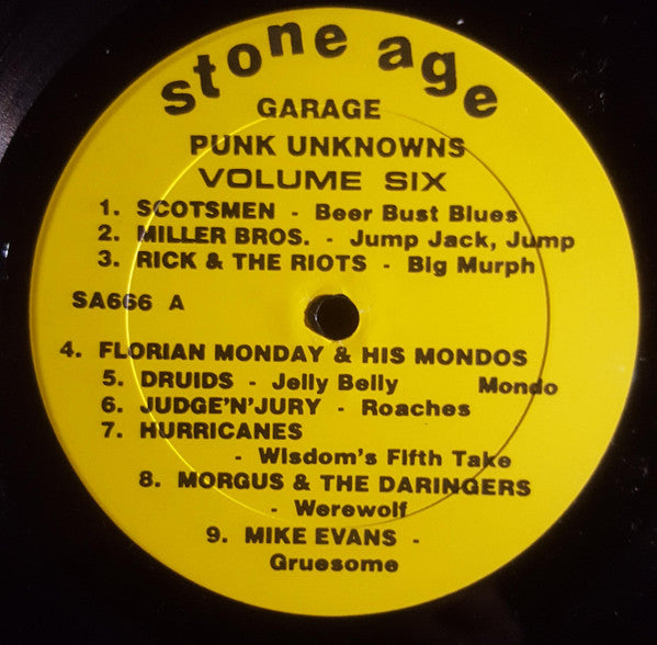 Various : Garage Punk Unknowns Volume Six (Booze 'N' Surf Bash) (LP, Comp, RE)