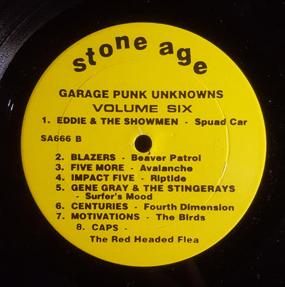 Various : Garage Punk Unknowns Volume Six (Booze 'N' Surf Bash) (LP, Comp, RE)