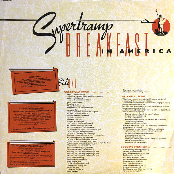 Supertramp : Breakfast In America (LP, Album)