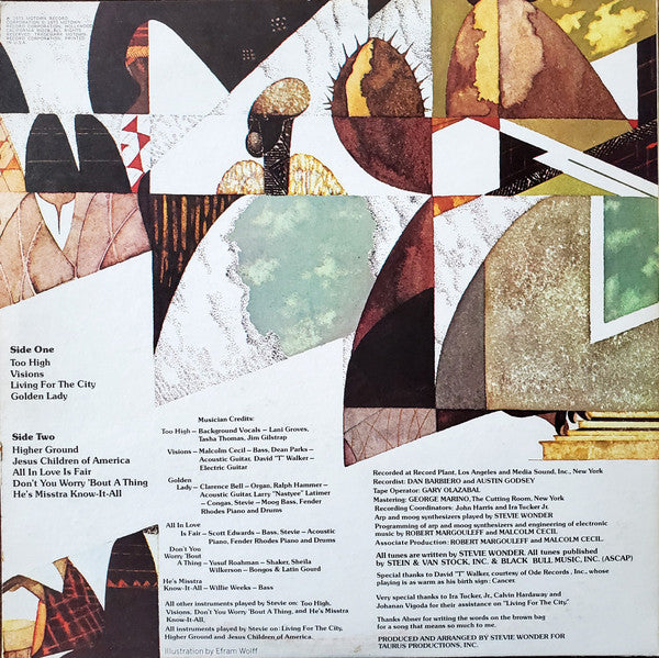 Stevie Wonder : Innervisions (LP, Album, RP, Hol)