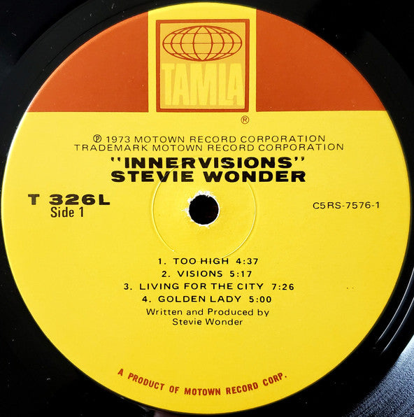 Stevie Wonder : Innervisions (LP, Album, RP, Hol)