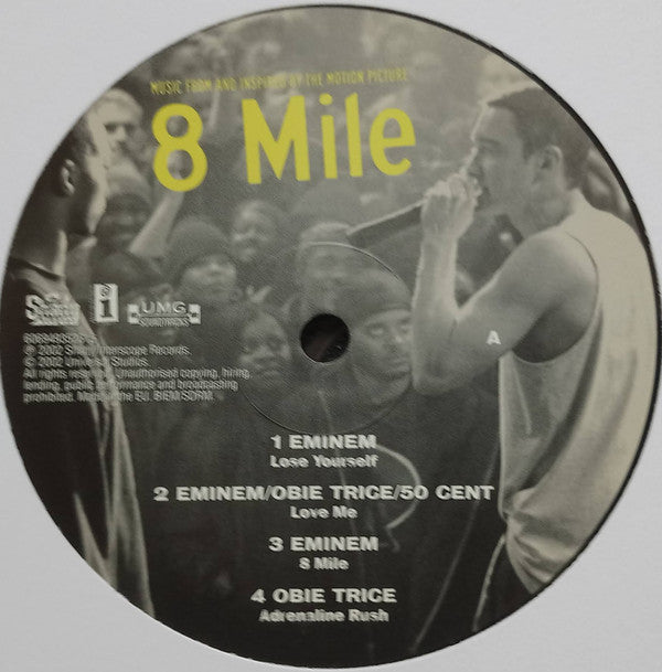 Various : Music From And Inspired By The Motion Picture 8 Mile (2xLP, Comp, RE, 180)