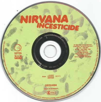 Nirvana : Incesticide (CD, Comp, RE, RP, EDC)
