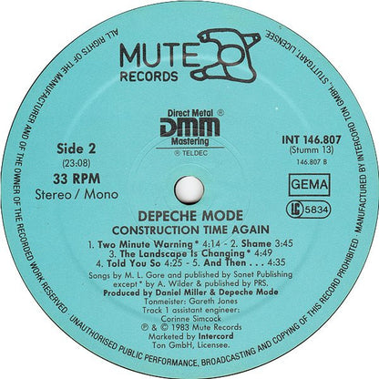 Depeche Mode : Construction Time Again (LP, Album)
