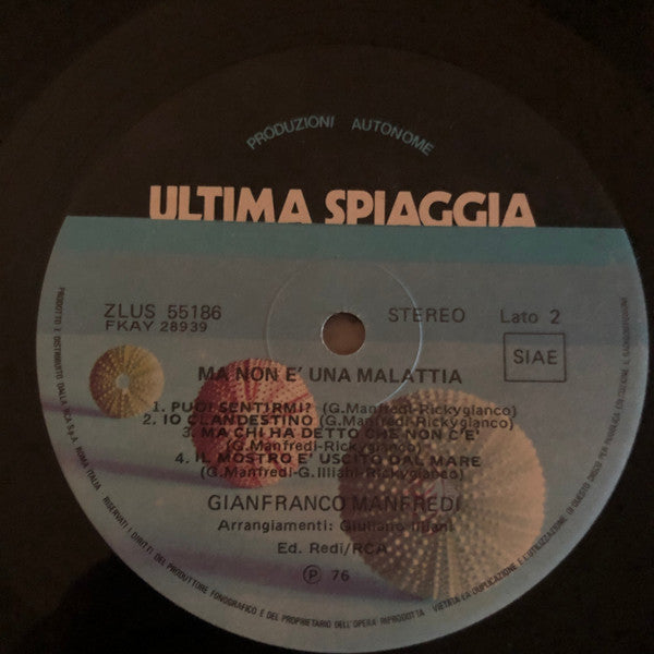 Gianfranco Manfredi : Ma Non È Una Malattia (LP, Album)