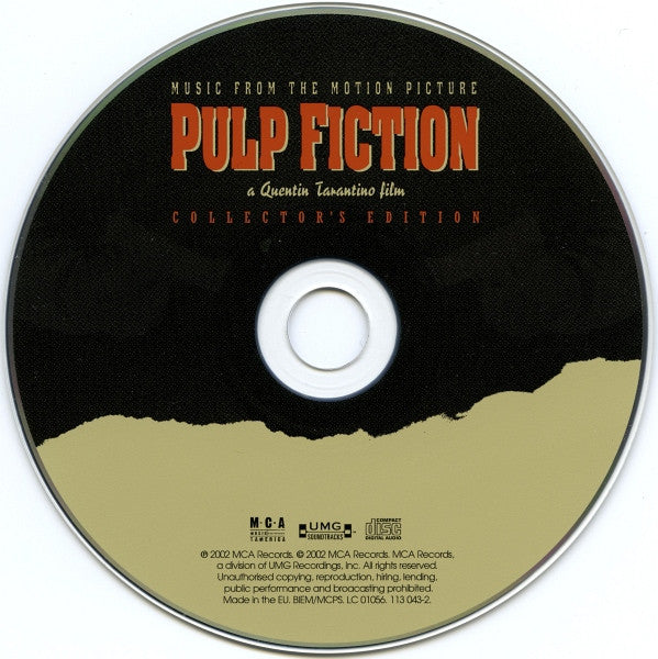 Various : Pulp Fiction: Music From The Motion Picture (Collector's Edition) (CD, Comp, RE, RM)