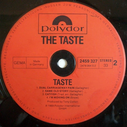 Taste (2) : Taste (LP, Album, RE, RP)