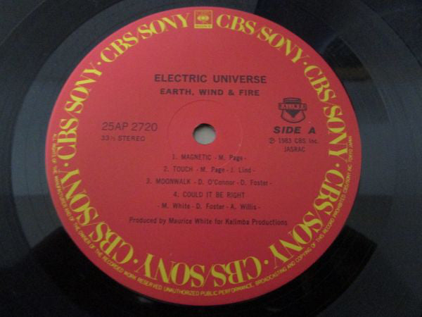 Earth, Wind & Fire : Electric Universe (LP, Album)