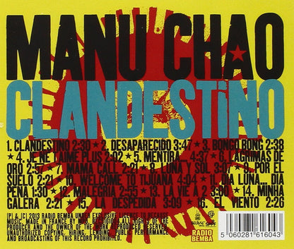 Manu Chao : Clandestino (CD, Album, RE)