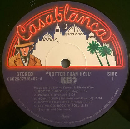 Kiss : Hotter Than Hell (LP, Album, RE, 180)