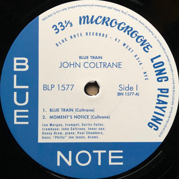 John Coltrane : Blue Train (LP, Album, RE, RM, 180)