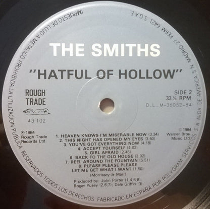 The Smiths : Hatful Of Hollow (LP, Comp, Gat)