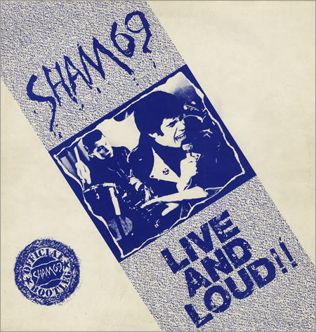 Sham 69 : Live And Loud!! (LP, Album, Bla)