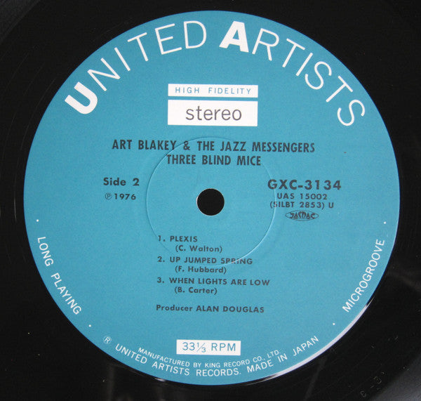 Art Blakey & The Jazz Messengers : 3 Blind Mice (LP, Album, RE)