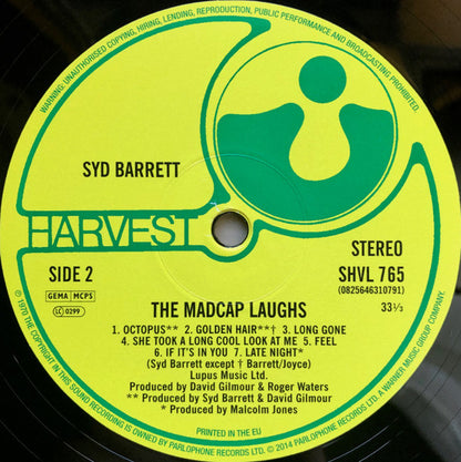 Syd Barrett : The Madcap Laughs (LP, Album, RE, Gat)