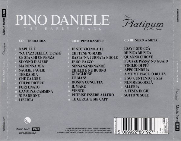 Pino Daniele : The Early Years (3xCD, Comp)