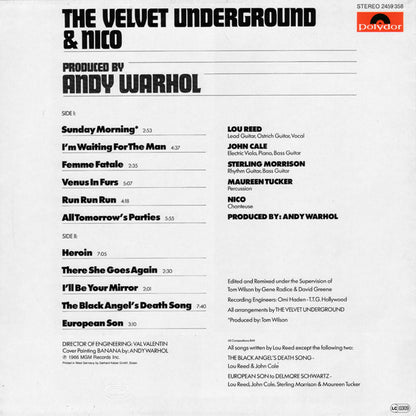 The Velvet Underground & Nico (3) : The Velvet Underground & Nico (LP, Album, RE)