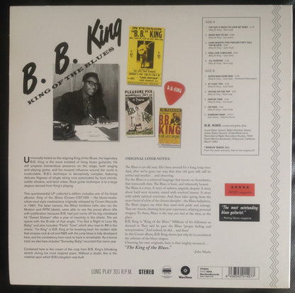 B.B. King : King Of The Blues (LP, Album, RE, 180)
