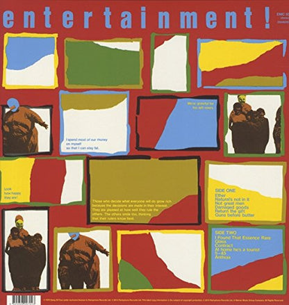 Gang Of Four : Entertainment! (LP, Album, RE)