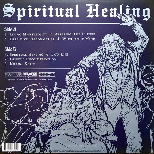 Death (2) : Spiritual Healing (LP, Album, RE, RM)