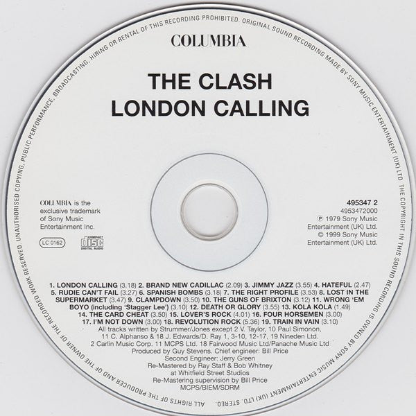 The Clash : London Calling (CD, Album, RE, RM, RP)