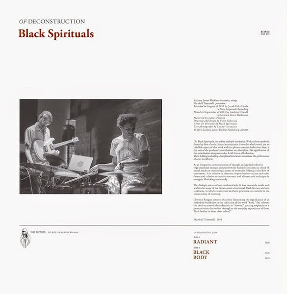 Black Spirituals : Of Deconstruction (LP)