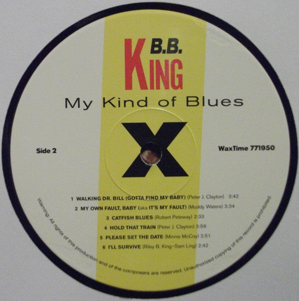 B. B. King* : My Kind Of Blues (LP, Album, Ltd, RE, 180)