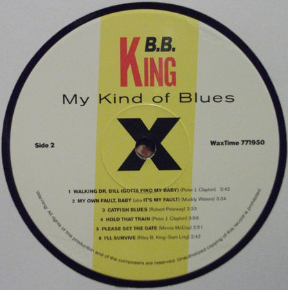 B. B. King* : My Kind Of Blues (LP, Album, Ltd, RE, 180)