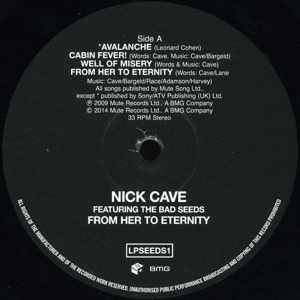 Nick Cave & The Bad Seeds : From Her To Eternity (LP, Album, RE, RM)