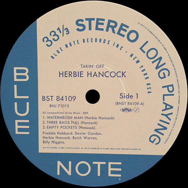 Herbie Hancock : Takin' Off (LP, Album, RE)