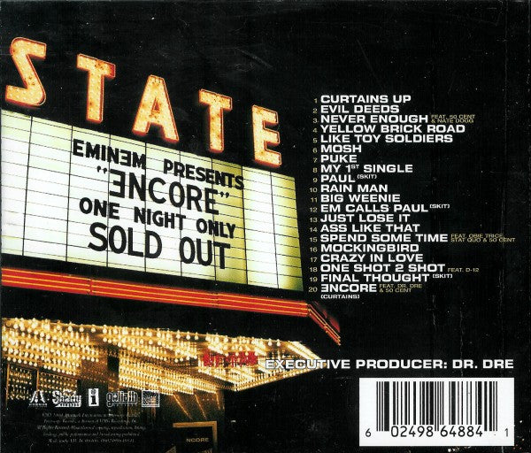 Eminem : Encore (CD, Album, RE)