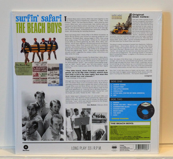 The Beach Boys : Surfin' Safari (LP, Album, RE, 180)