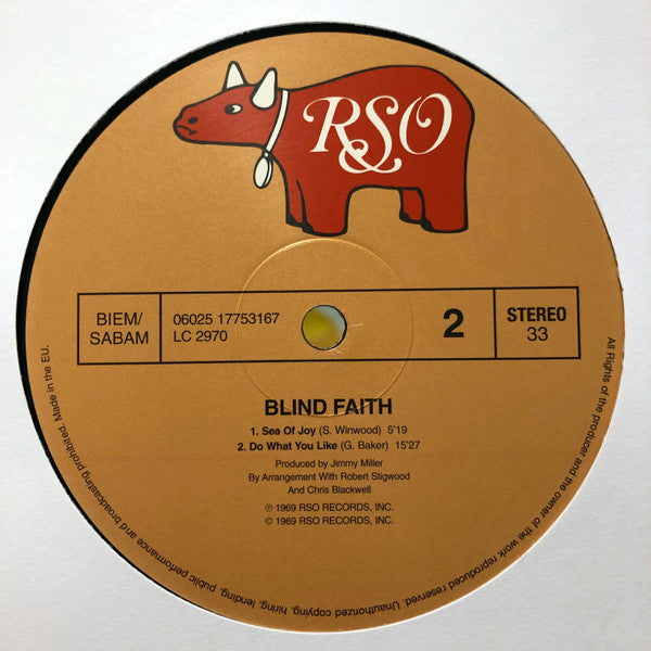 Blind Faith (2) : Blind Faith (LP, Album, RE, 180)