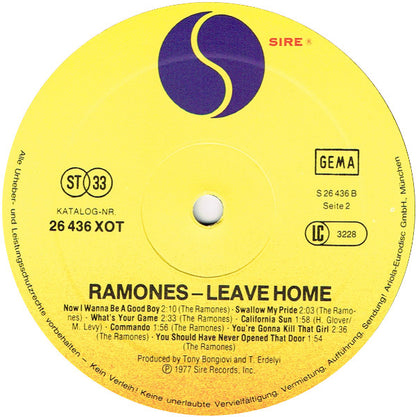 Ramones : Leave Home (LP, Album, RE)