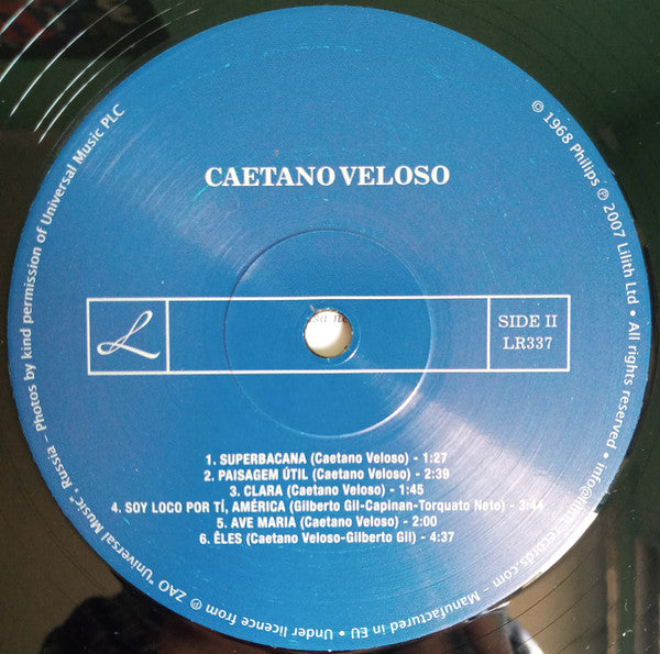 Caetano Veloso : Caetano Veloso (LP, Album, RE, 180 + CD, Album, RE)